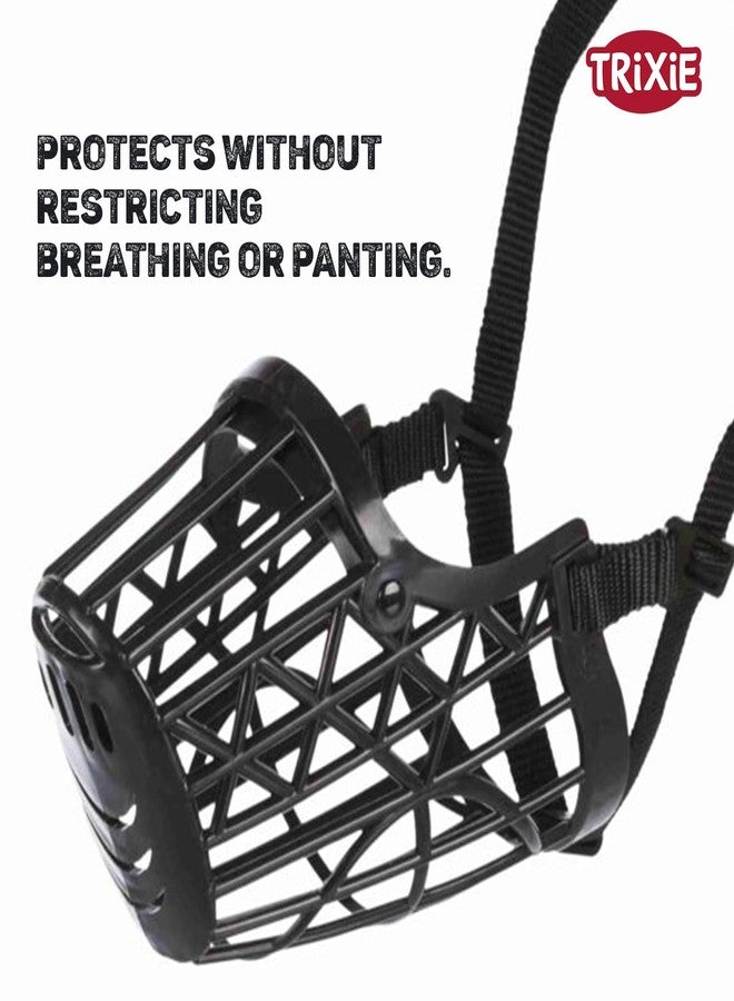 Trixie Muzzle for Dogs, Plastic - Black (M-L - 26 cm) - Eg. Rottweiler - Image 4